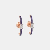 The Twilight Vine Solitaire Earrings - thumb 4