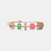 The Cute Candy Twist Oval Bangle - thumb 3