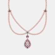 The Crimson Bloom Collar Necklace - thumb 1
