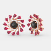 The Midnightruby Stud Earrings - thumb 1