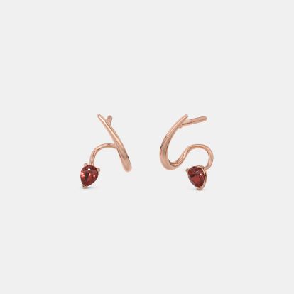 The Garnet Glow Stud Earrings - image 1