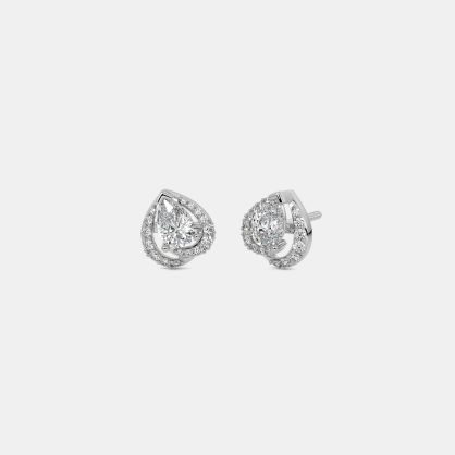 The Wrapped Solitaire Stud Earrings
