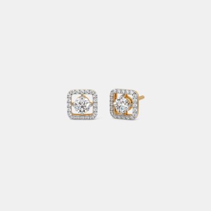 The Bravonyra Solitaire Stud Earrings