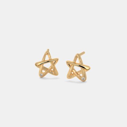 The 5 Point Star Stud Earrings