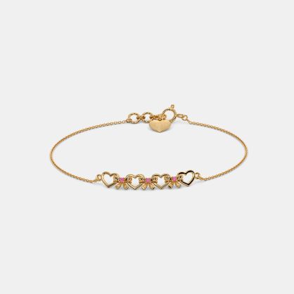 The Barbie Bowtastic Heart Bracelet