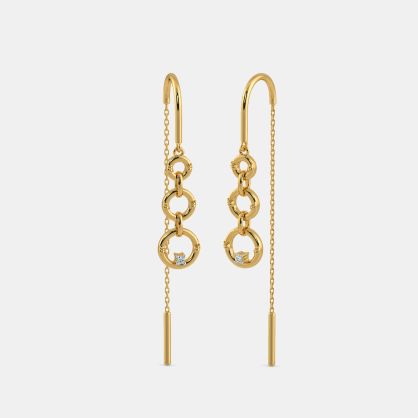 The Sleek Ringlet Sui Dhaga Earrings