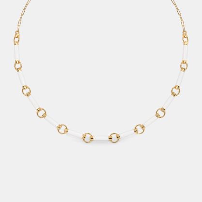 The Wit White Collar Necklace