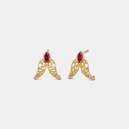 The Suryika J Hoop Earrings