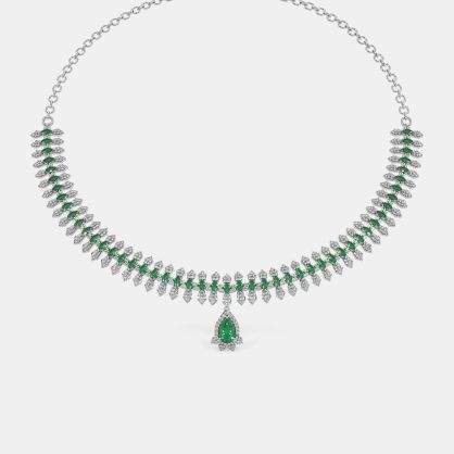 The Emeraldwhisper Collar Necklace