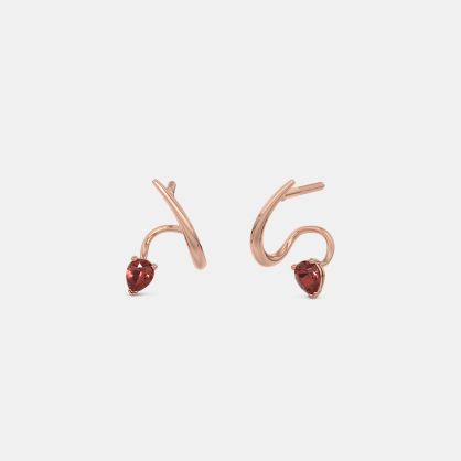 The Garnet Glow Stud Earrings