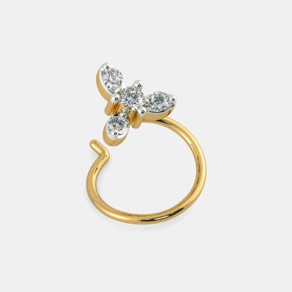 The Zinnia Nose Pin