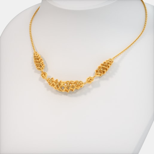 Buy Plain Gold Necklaces Online 