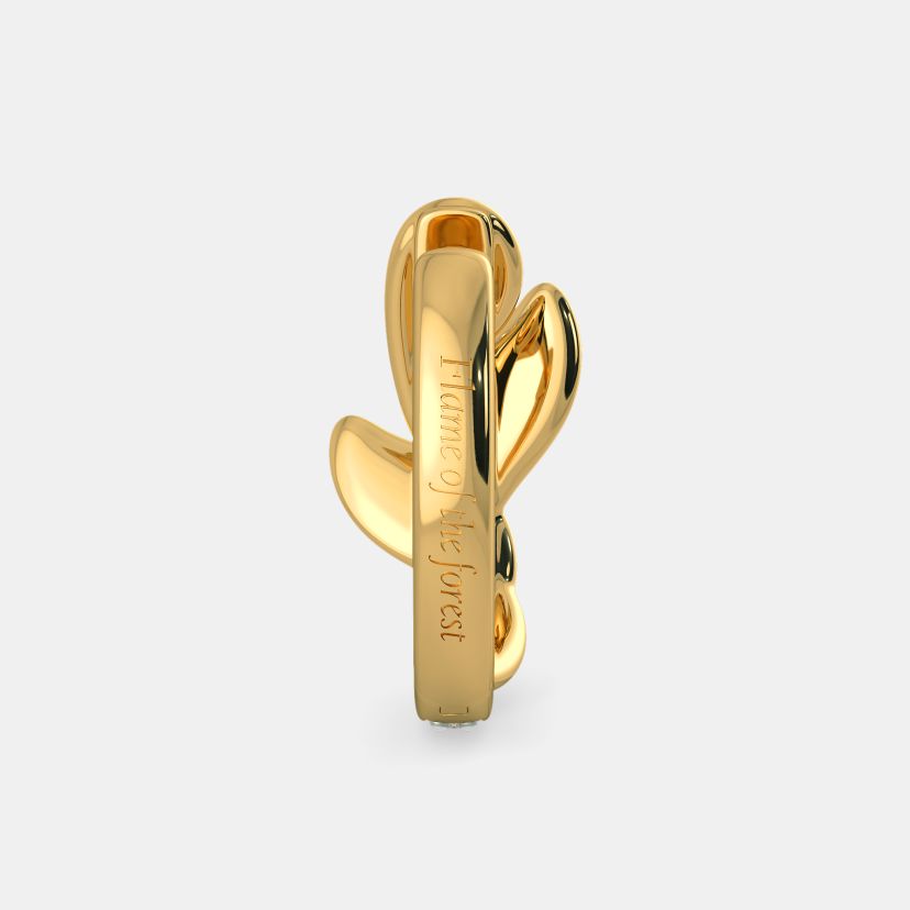 The Liana Leaf Huggie Earrings - image 5
