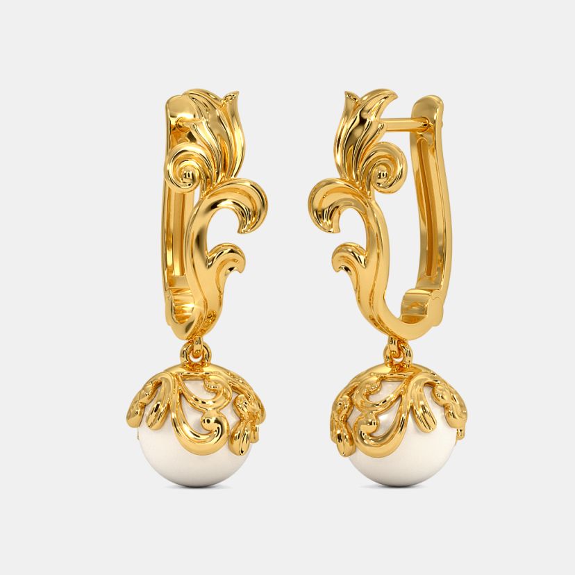 Stunning Peacock Design One Gram Gold Earrings ER2257-sgquangbinhtourist.com.vn