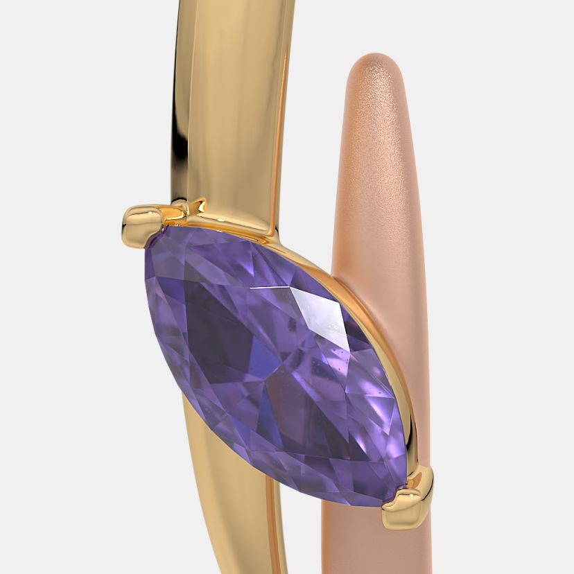 The Seren Marquise J Hoop Earrings - image 4
