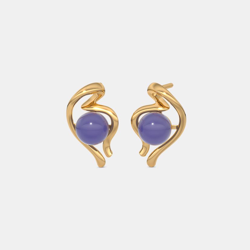The Aqua Muse Stud Earrings - image 1