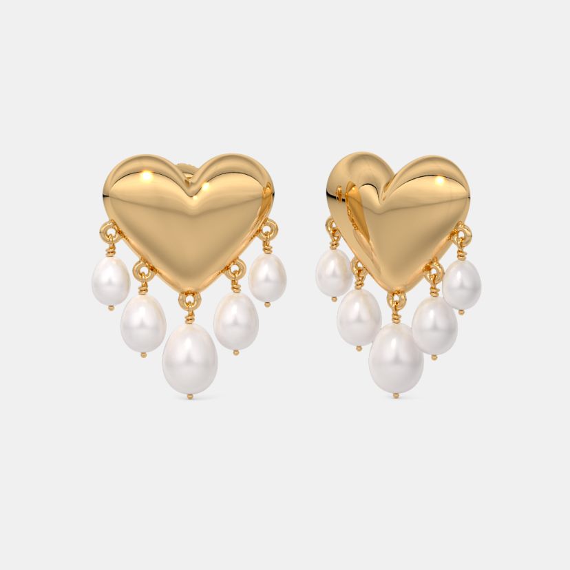 The Aeila Heart Drop Earrings - image 1