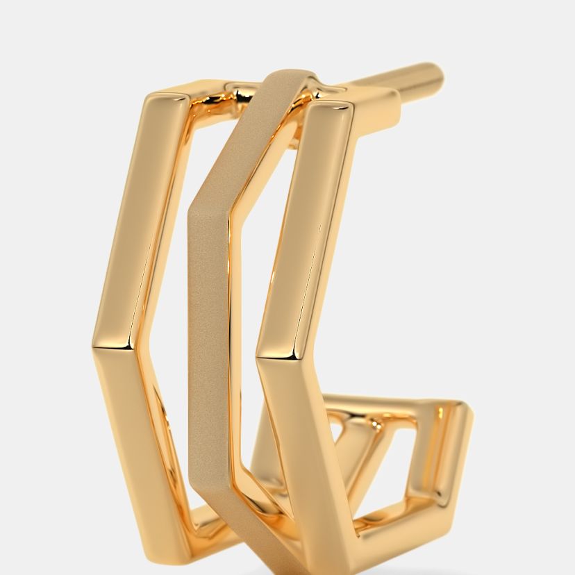 The Ternion J Hoop Earrings - image 4
