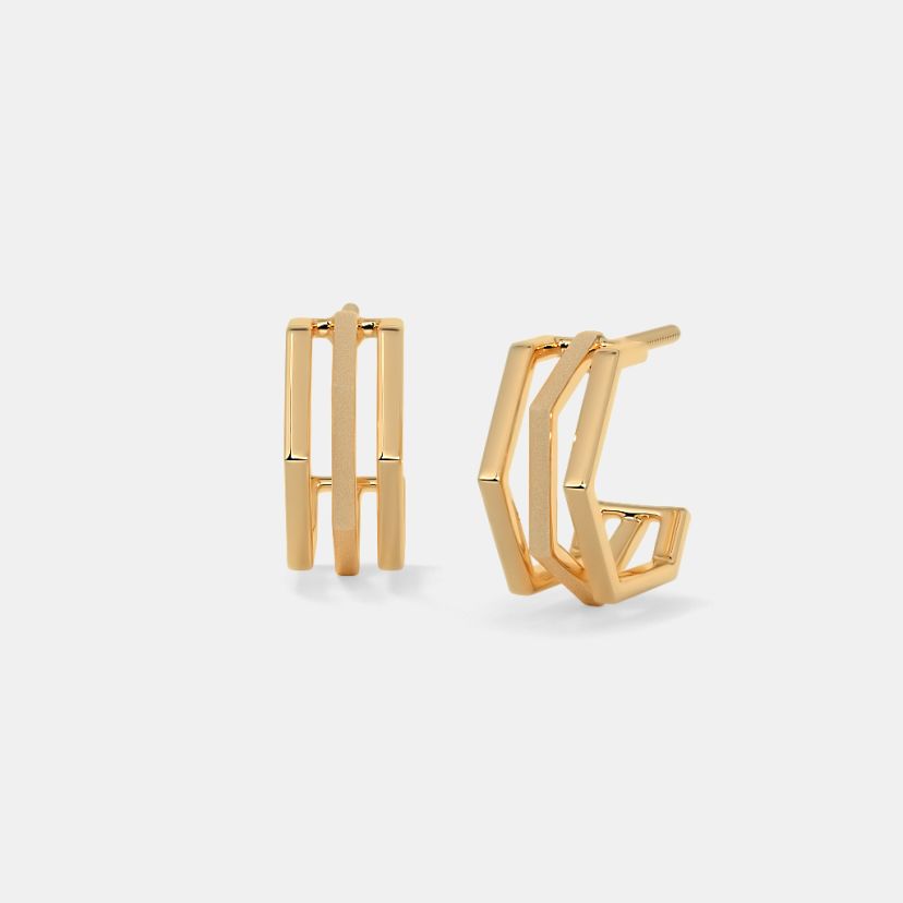 The Ternion J Hoop Earrings - image 1