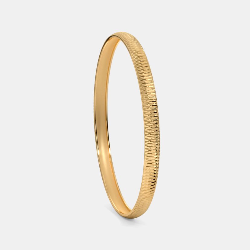 The Tesni Textured Round Bangle - image 5