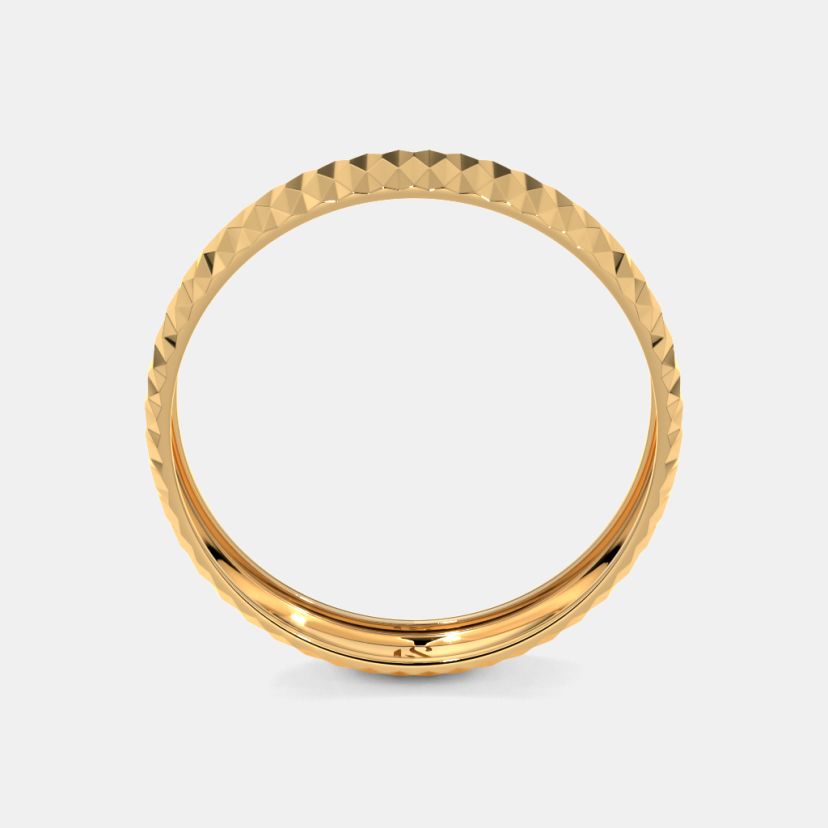 The Tesni Textured Band Ring For Him - image 6