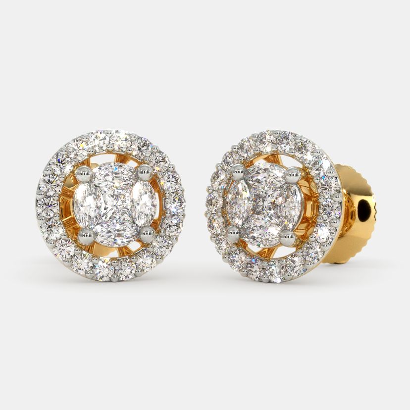 Composite diamond earrings online