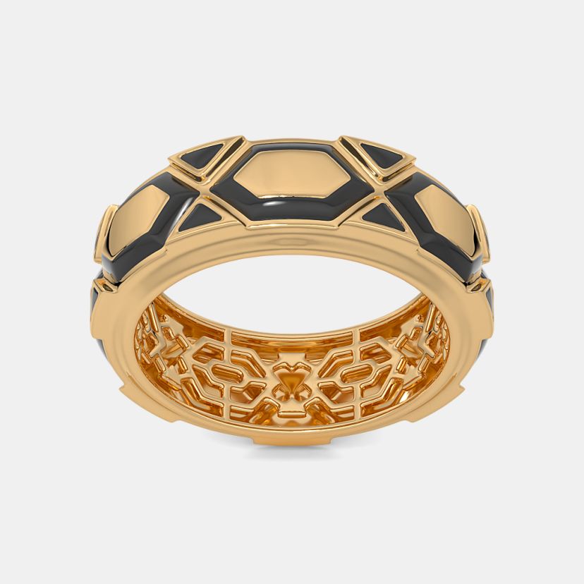 The Geo Frame Band Ring For Him - image 7