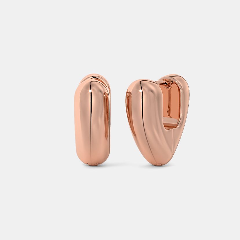 The Love Facet Huggie Earrings - image 1