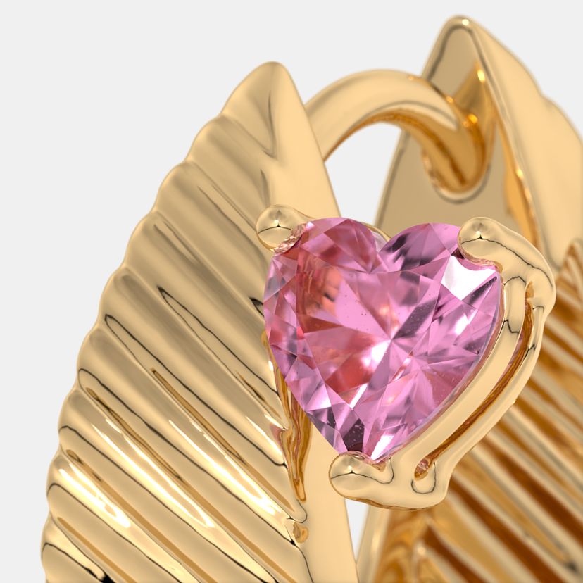 The Heartlet Huggie Earrings - image 4