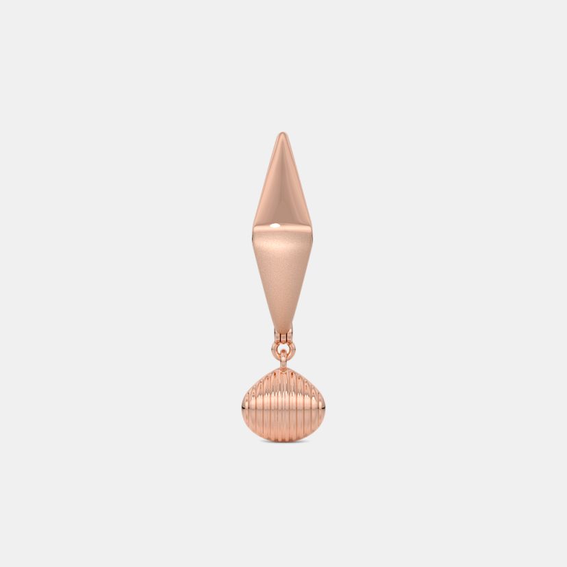 The Stamp Drop Huggie Earrings - image 7