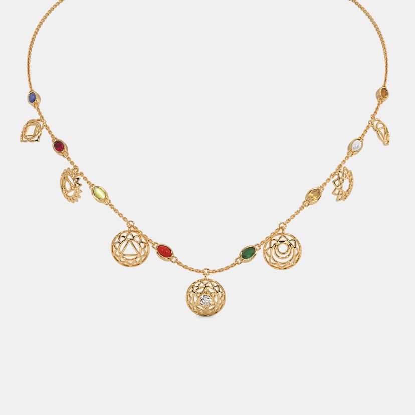 The Saptara Navaratna Station Necklace - image 1