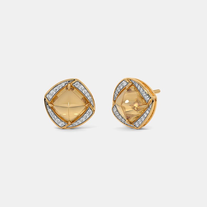 The Citrine Stud Earrings - image 1