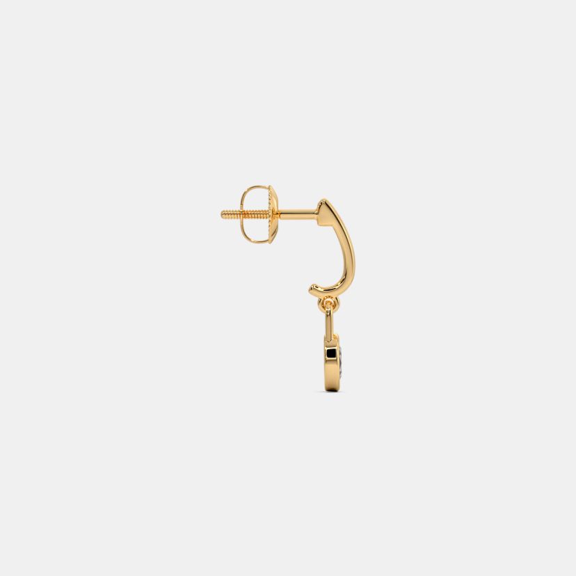 The Aarna Lock J Hoop Earrings - image 7