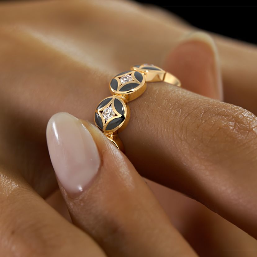 The Astral Noir Band Ring - image 6