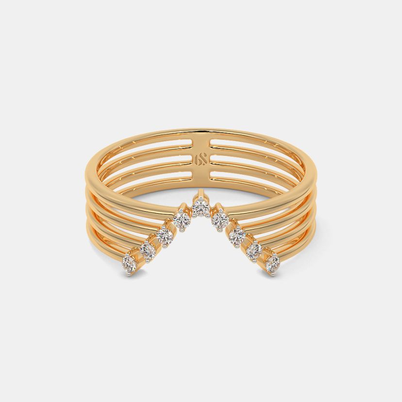 The Anemone Chevron Ring - image 7