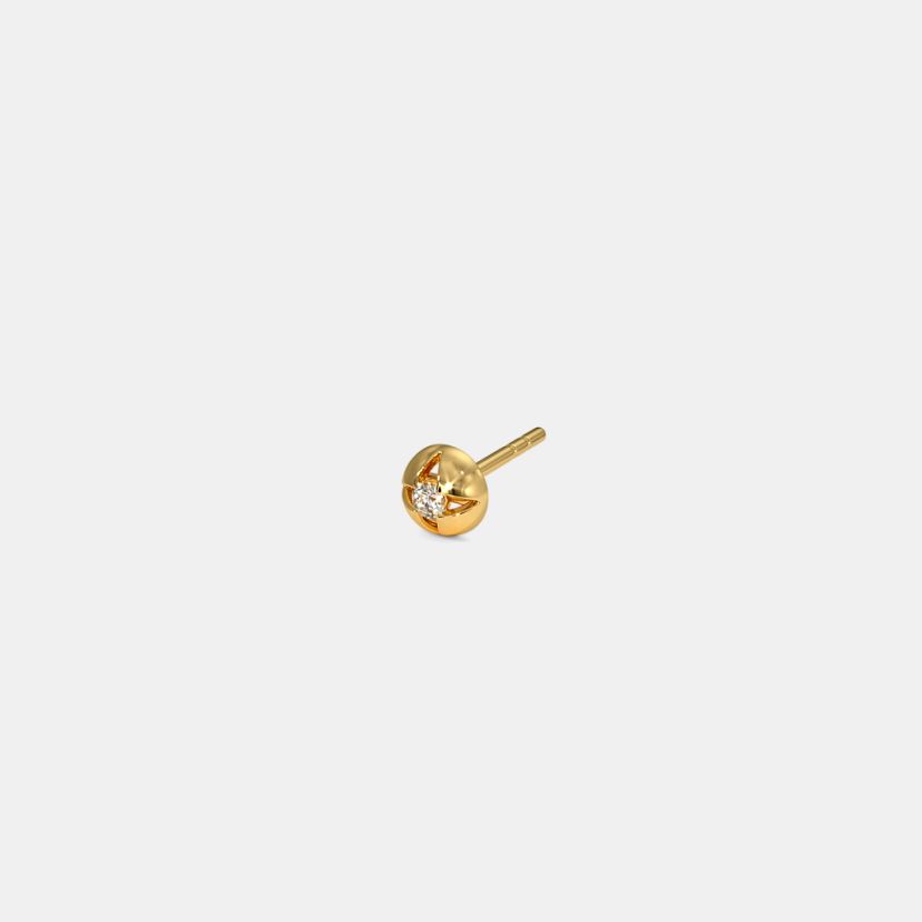 Buy Yellow Gold Earrings for Men by Iski Uski Online  Ajiocom