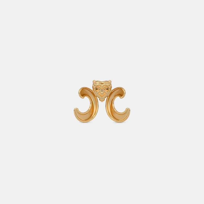 The Pretzel Heart Stud Earrings - image 8