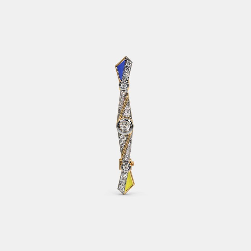 The Geometric Harmony Mens Brooch - image 3