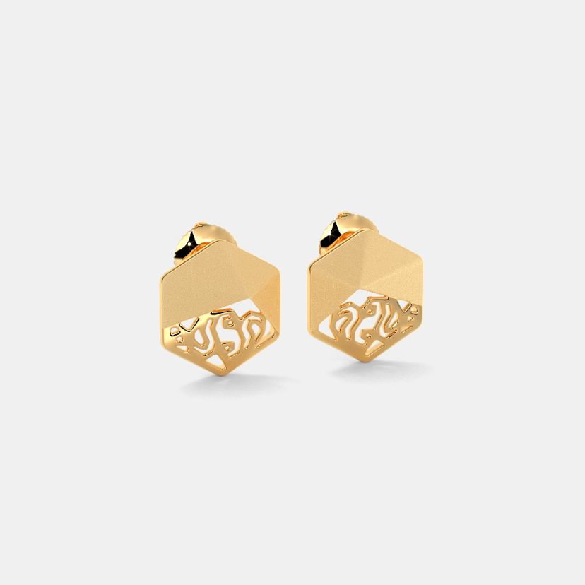 The Faceted Paisley Stud Earrings - image 6