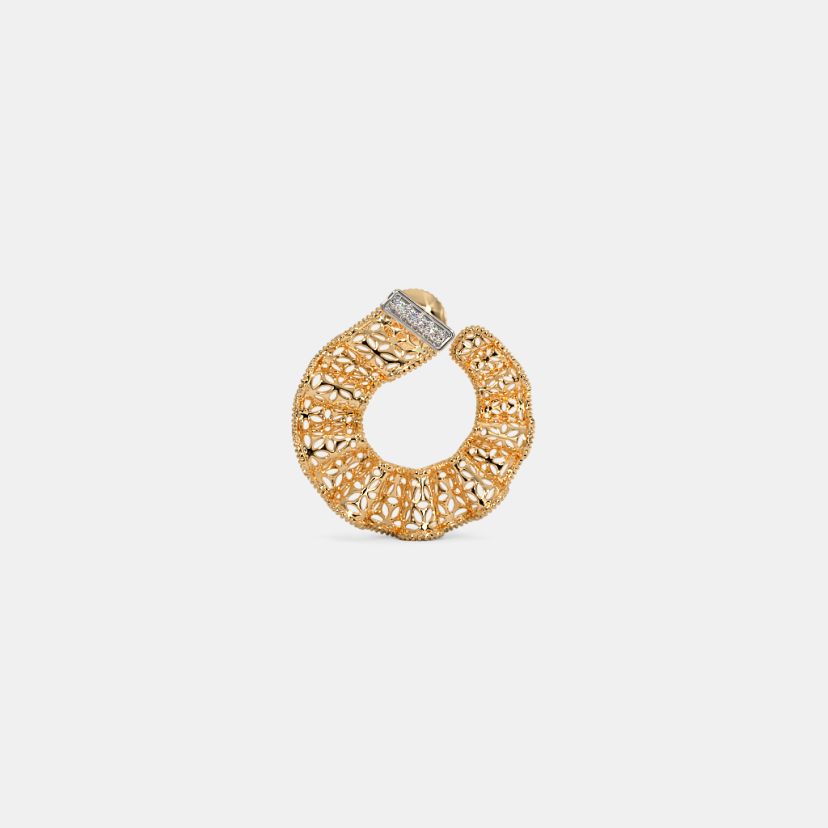 The Helene Orange Peel Earrings - image 4