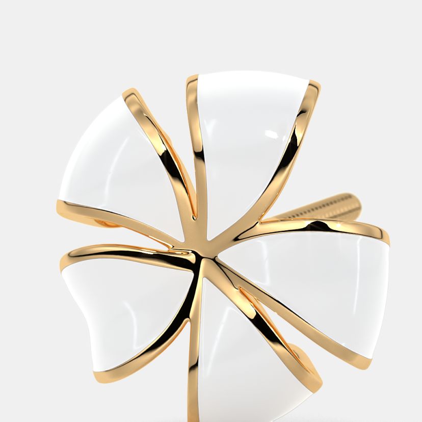 The White Frangipani Stud Earrings - image 5