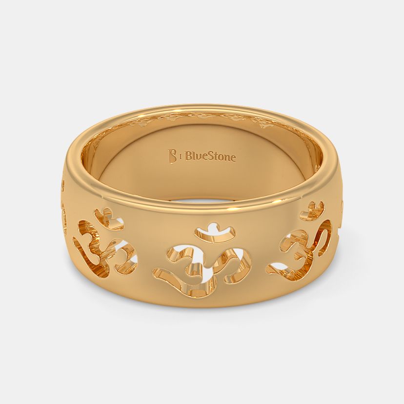 The Yashashvi Om Ring - Angle View 2