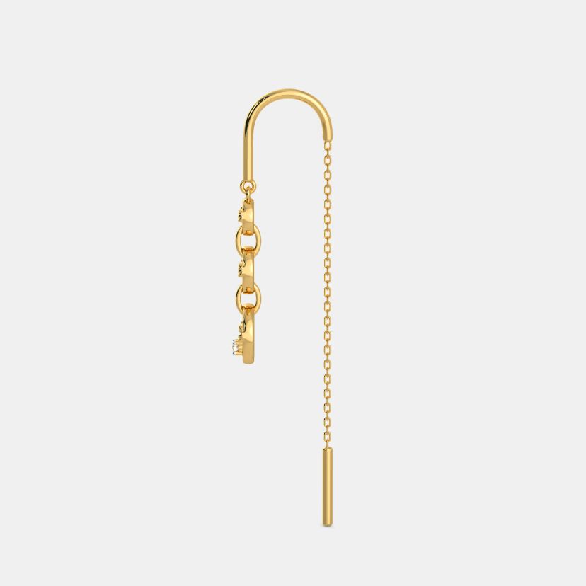 The Sleek Ringlet Sui Dhaga Earrings - image 4