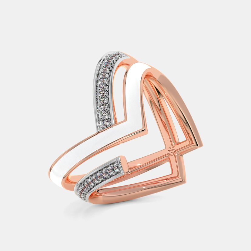 The Denise Chevron Ring - image 1