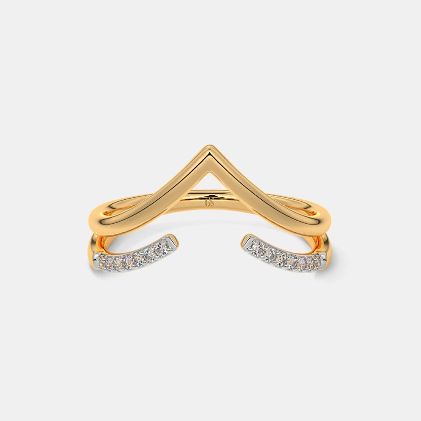 The Arilena Chevron Ring - image 7