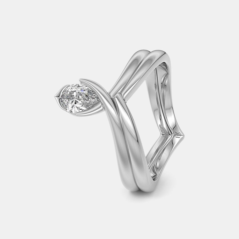 The Peartop Solitaire Ring - image 1
