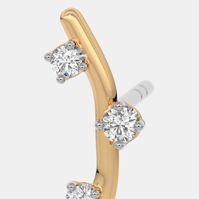 The Zoryelle Multi Pierced Stud Earrings - image 3
