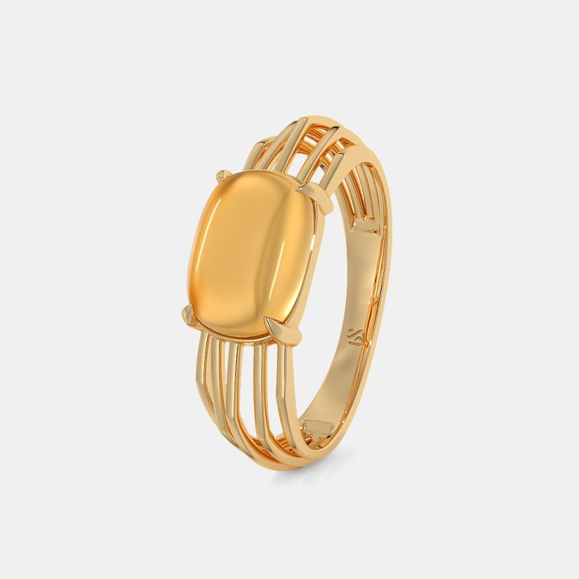 Buy Yellow Gemstone Rings Designs Online BlueStone India s 1 Online Jewellery Brand