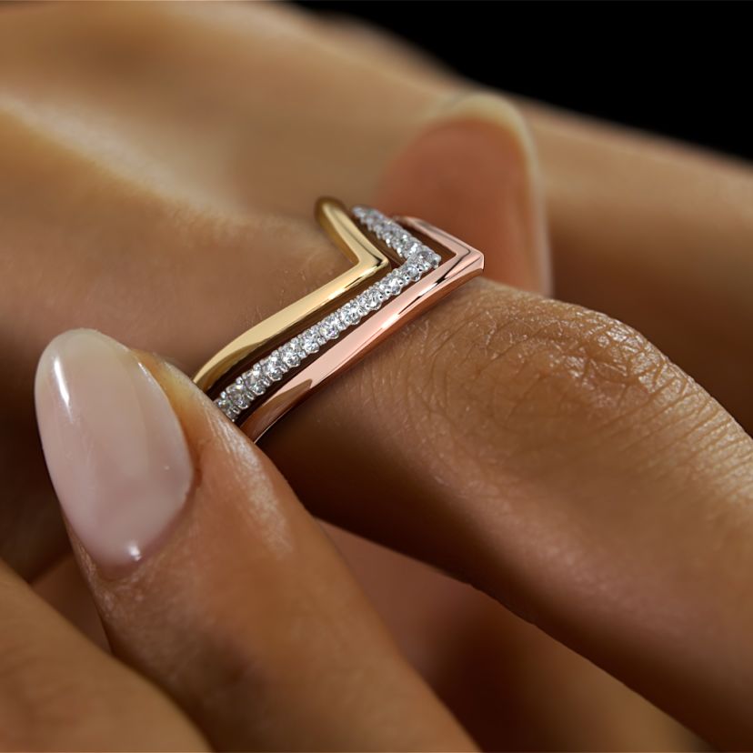 The Floy Chevron Ring - image 6