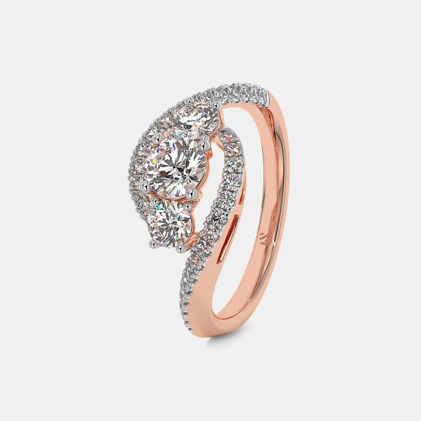 The Amilie Three Stone Ring - image 1